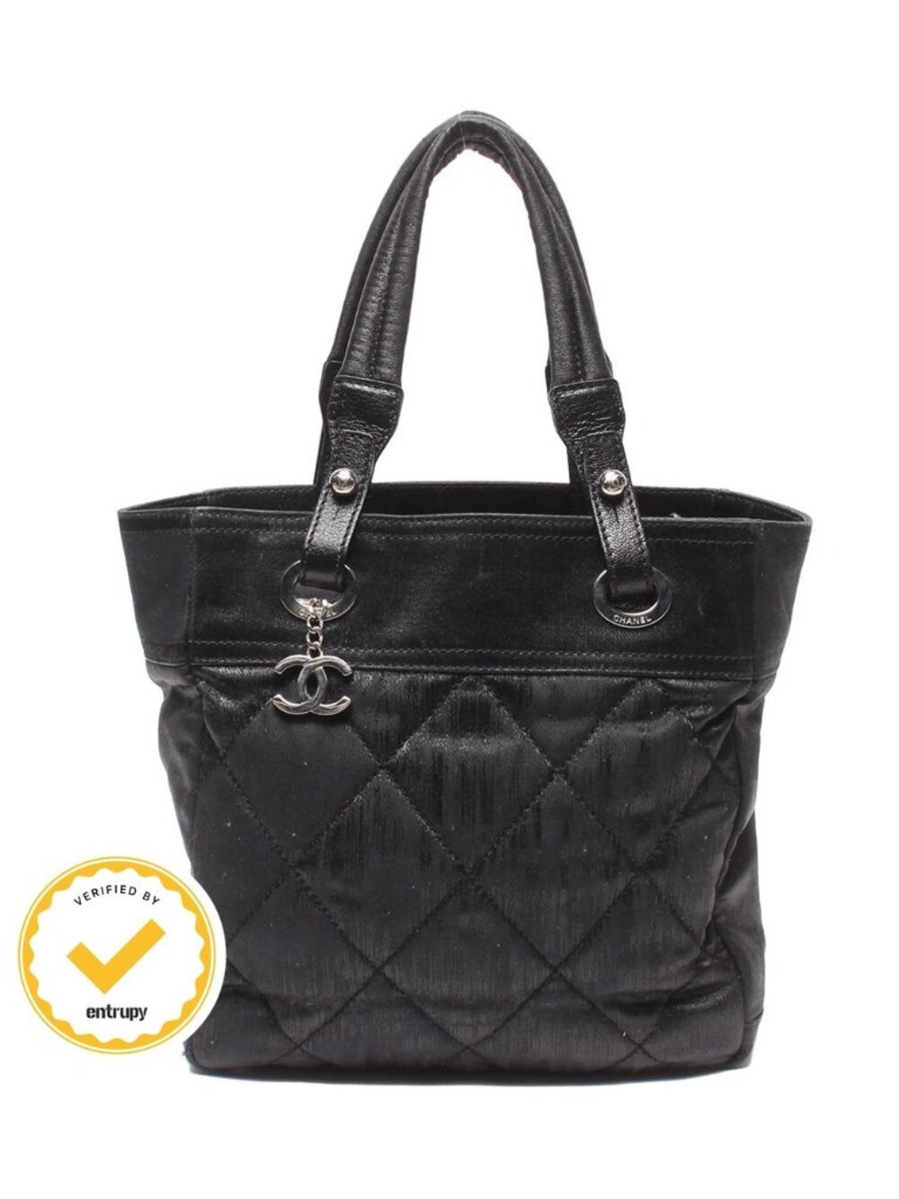 Chanel Tote Bag Silver Paris-Biarritz PM